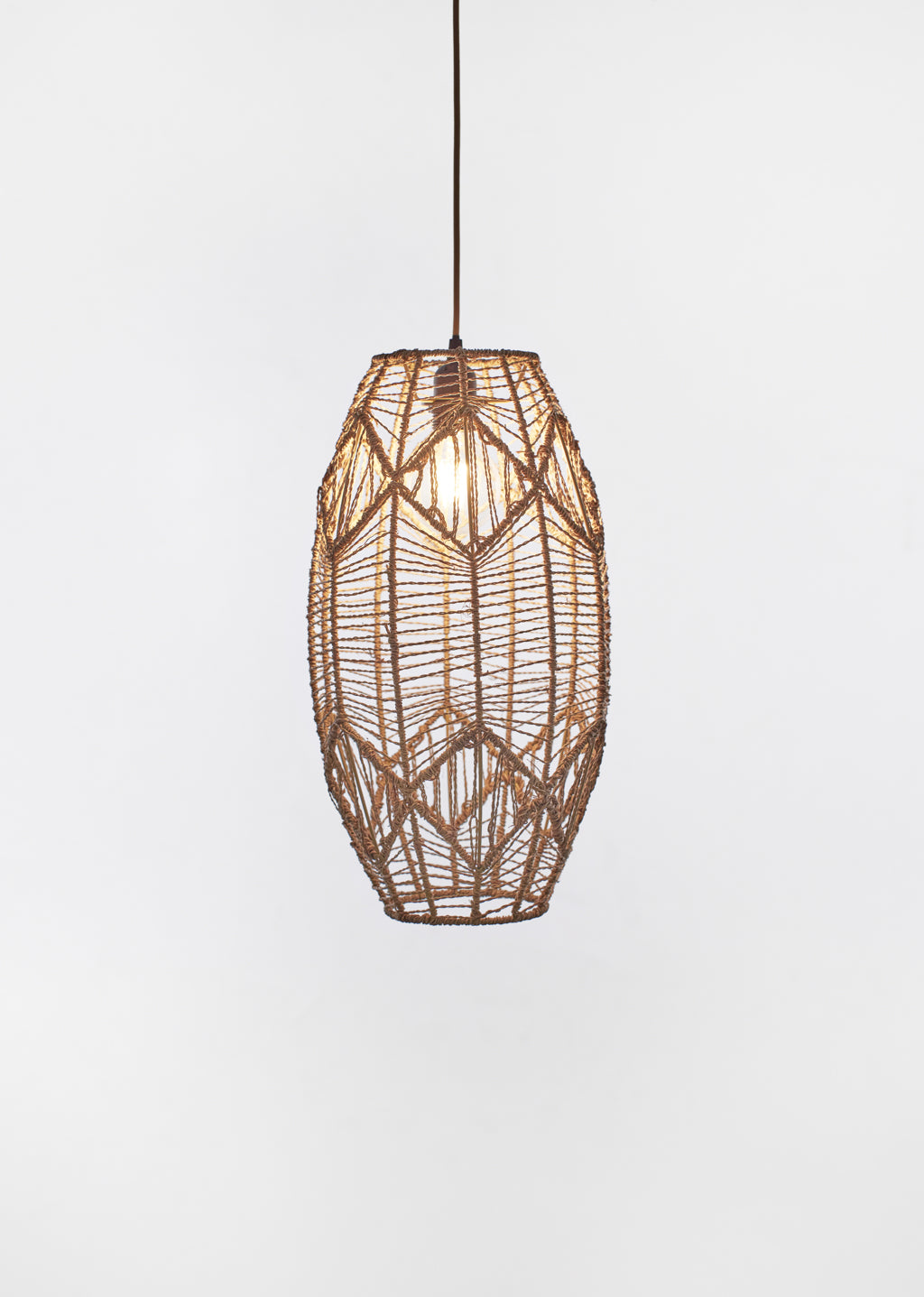 Suspension par corde de chanvre naturel