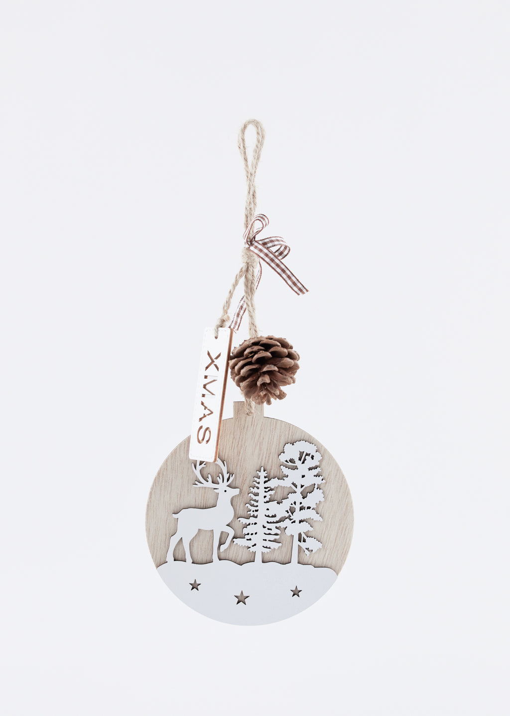 Décoration d'arbre avec cerf