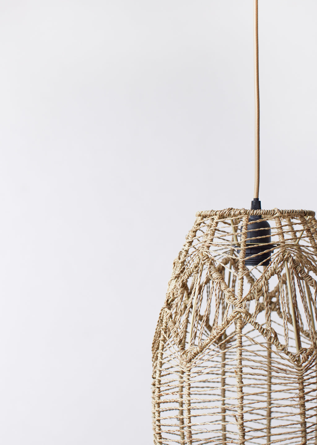 Suspension par corde de chanvre naturel