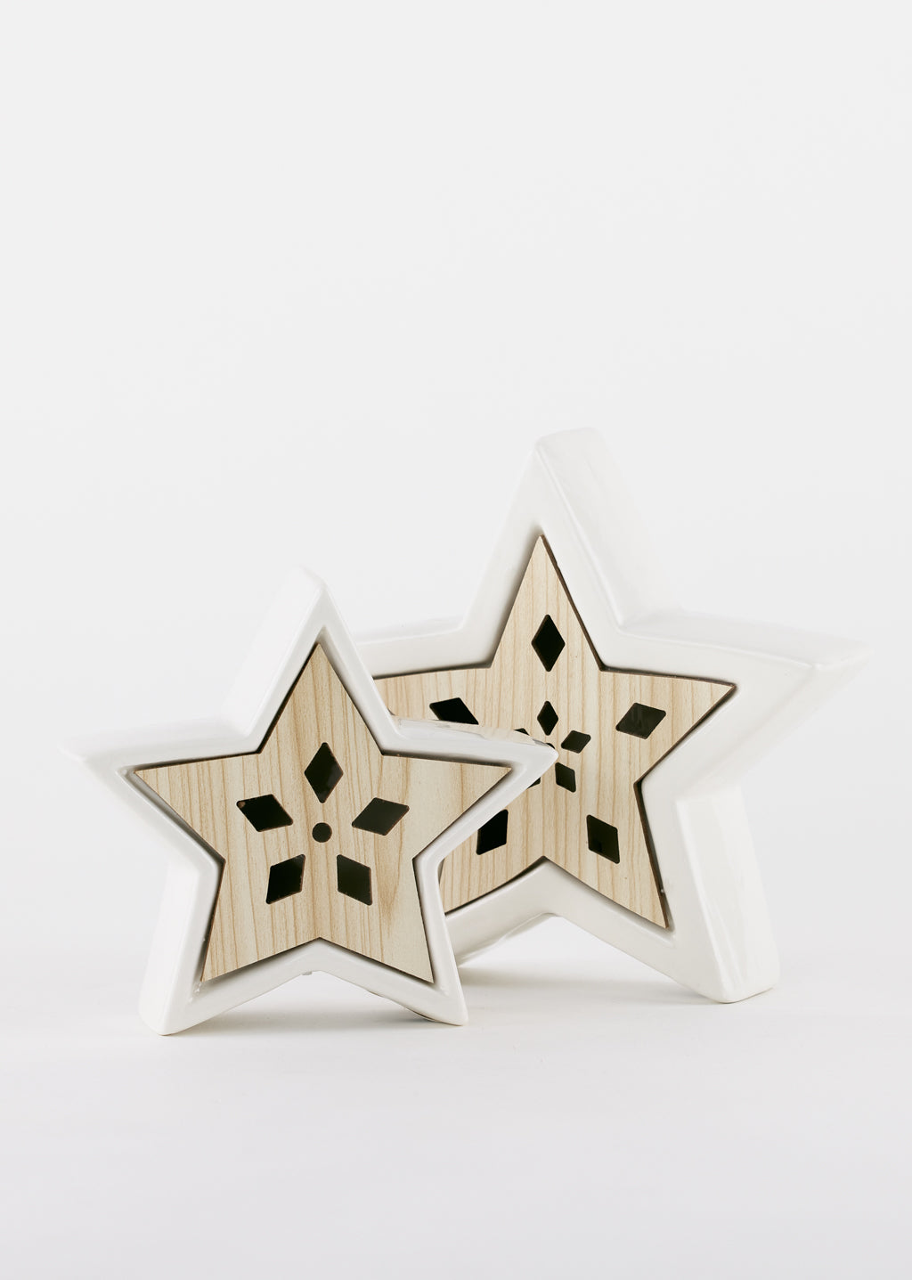 Étoile lumineuse de céramique - petite