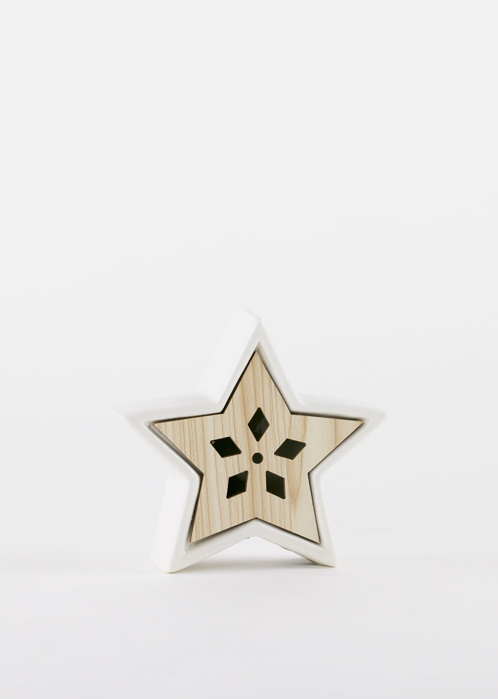 Étoile lumineuse de céramique - petite