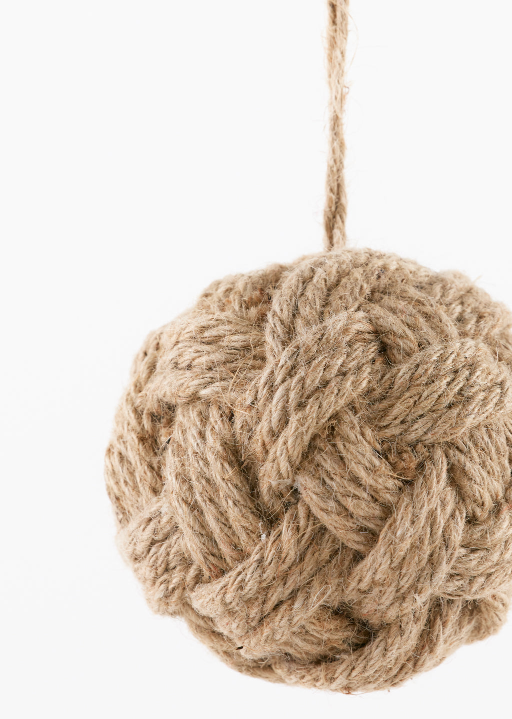 Décoration d'arbre en jute