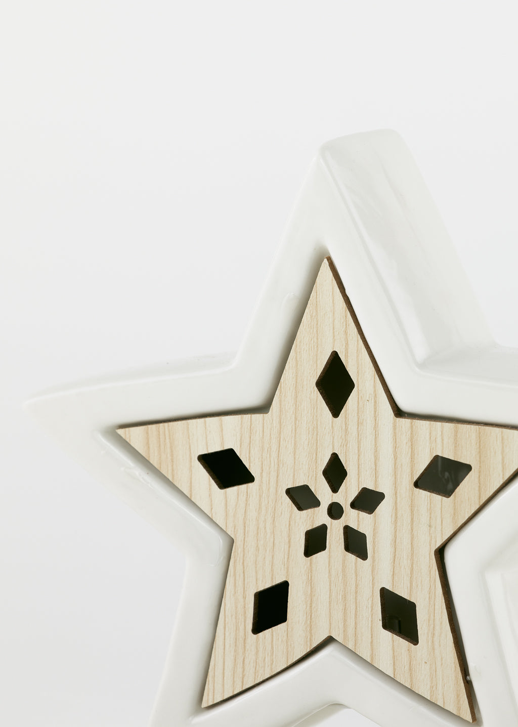 Étoile lumineuse de céramique - grande