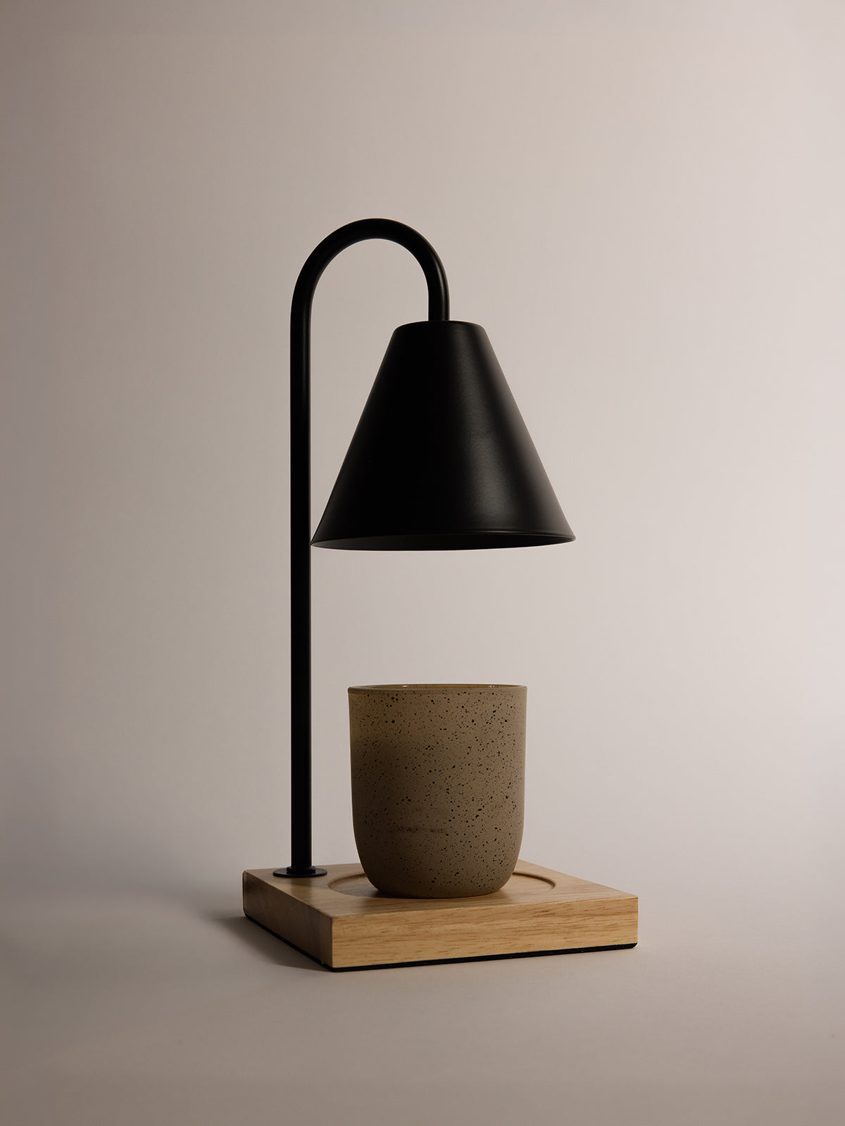 Black candle warmer lamp