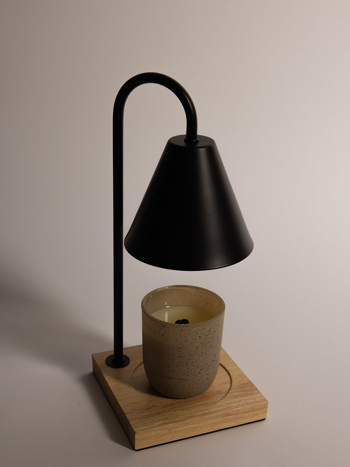Black candle warmer lamp