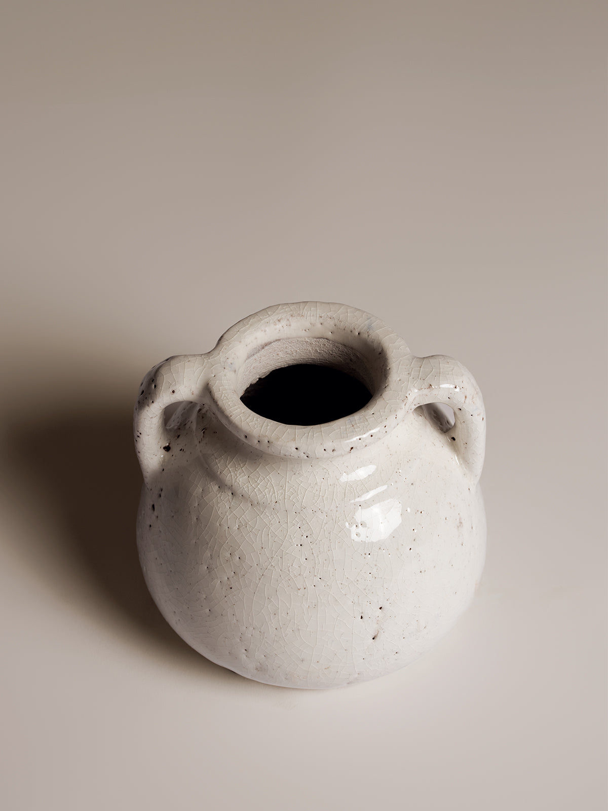 Petit pot en céramique - Craquelé