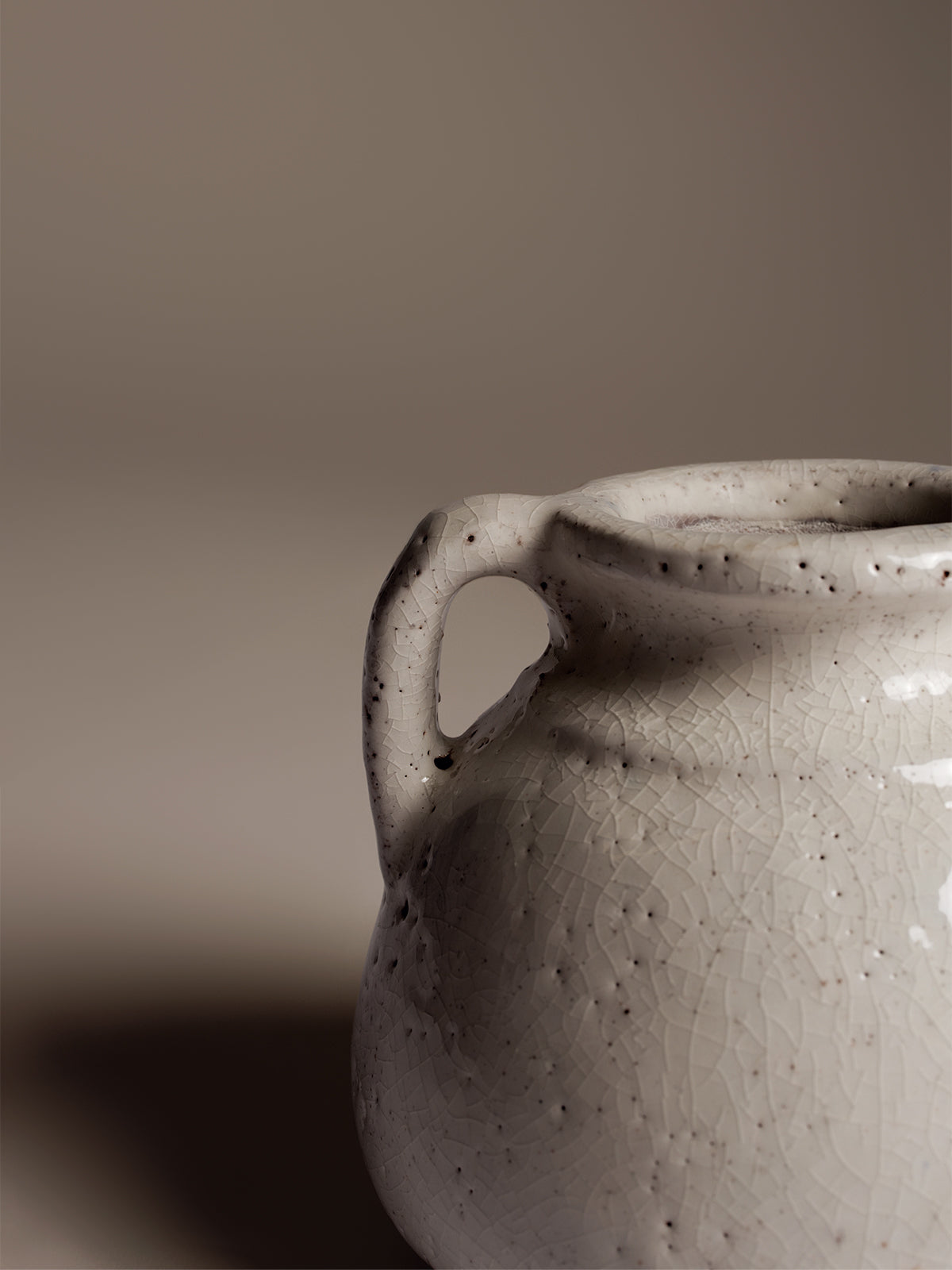 Petit pot en céramique - Craquelé