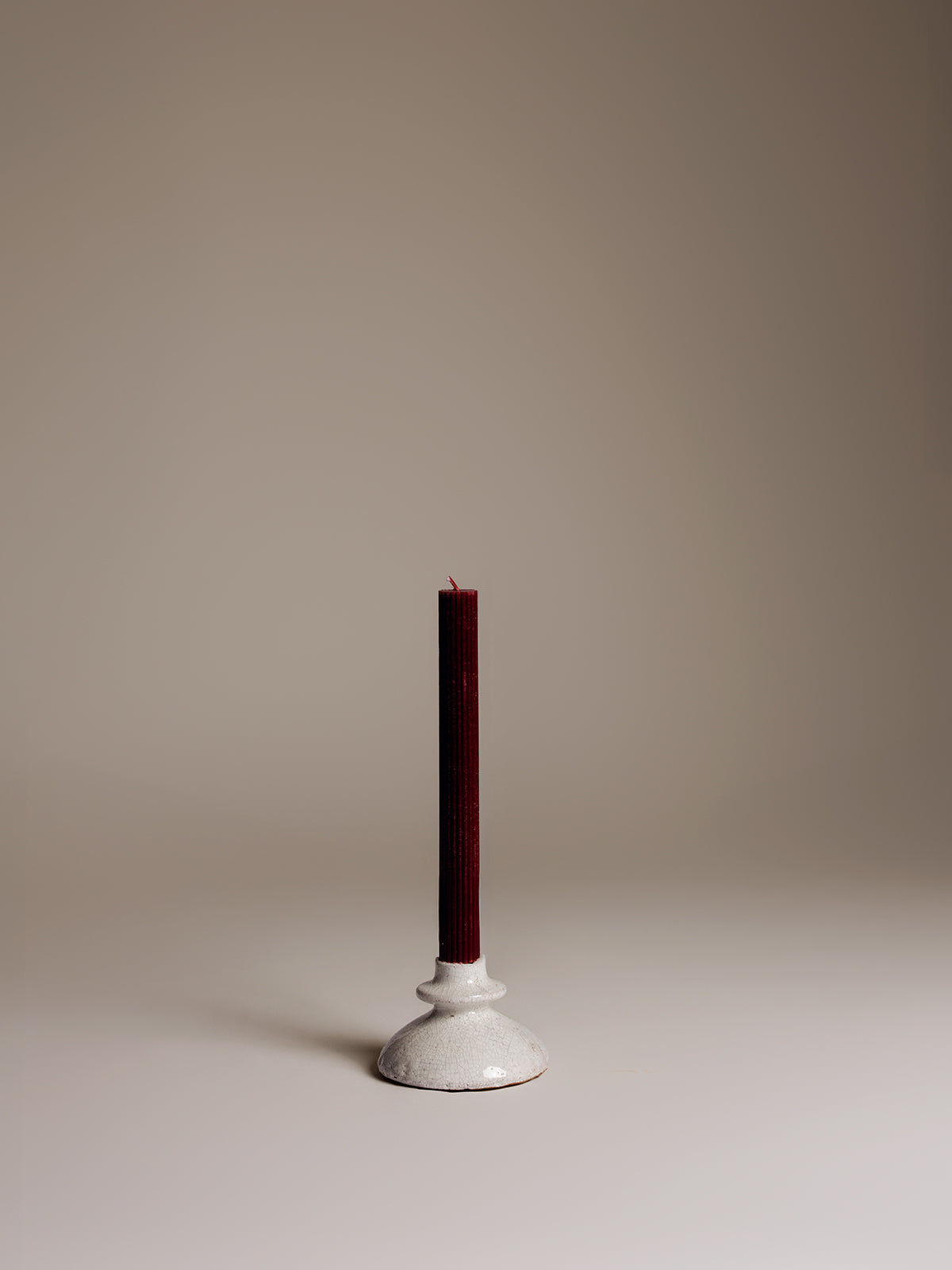 Bougeoir en céramique - Craquelé