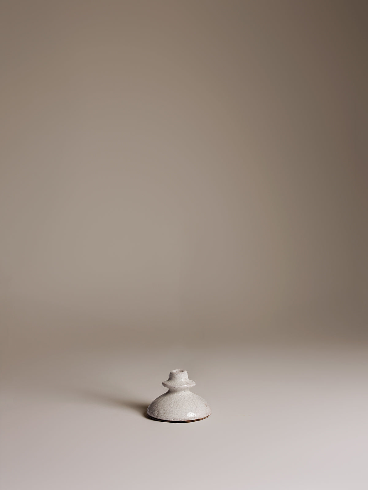 Bougeoir en céramique - Craquelé