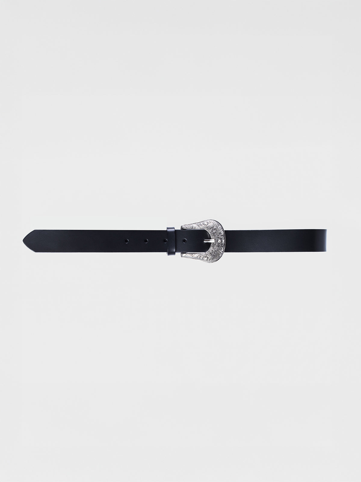 Ceinture en cuir avec boucle western