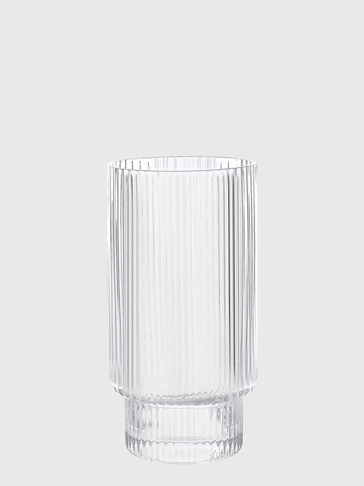 Clear ribbed glass