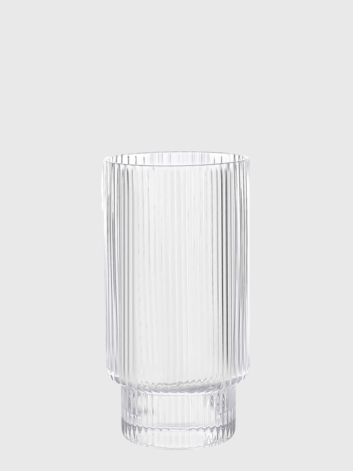 Clear ribbed glass