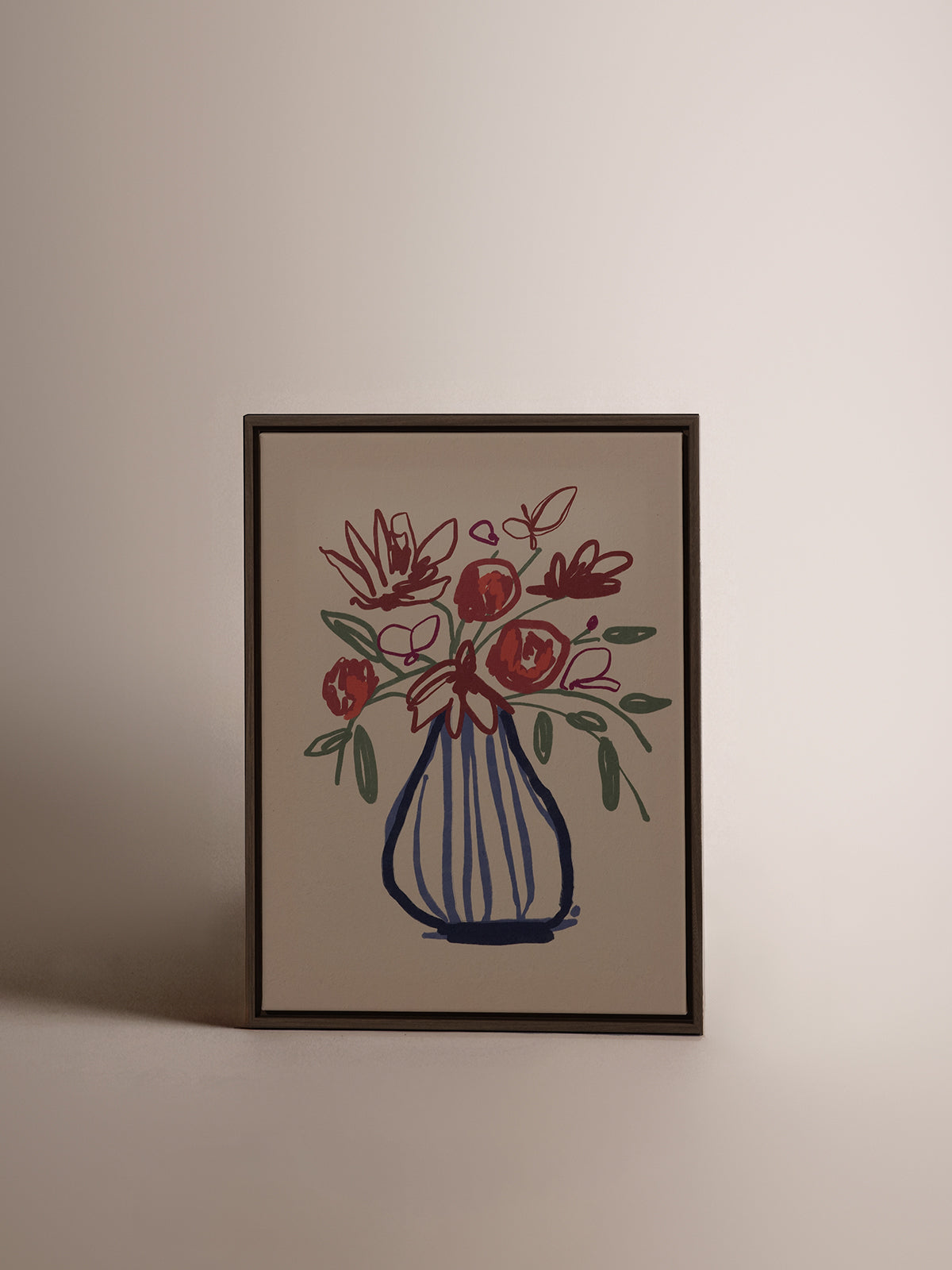 Canvas croquis en fleur