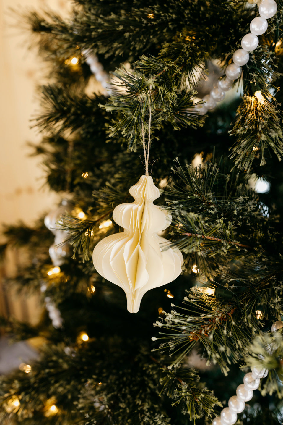 Lantern Paper Golden Edge Ornament