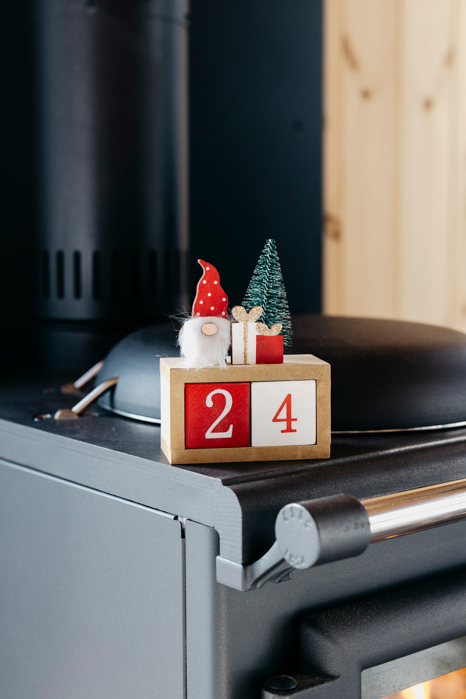 Calendrier de Noël en bois