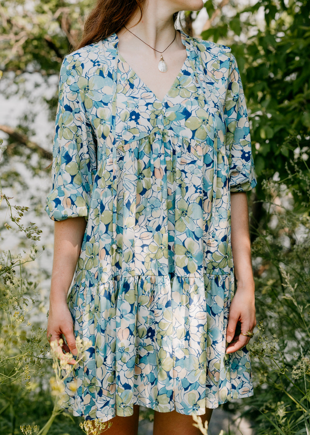 Organic Print Dress