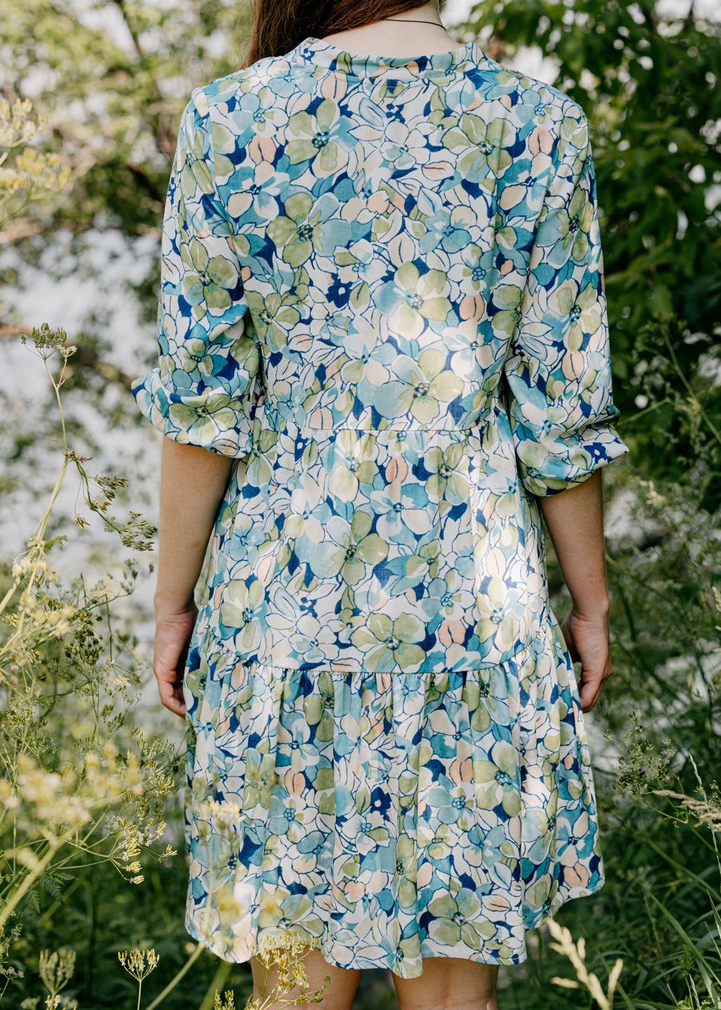 Robe à imprimé organique