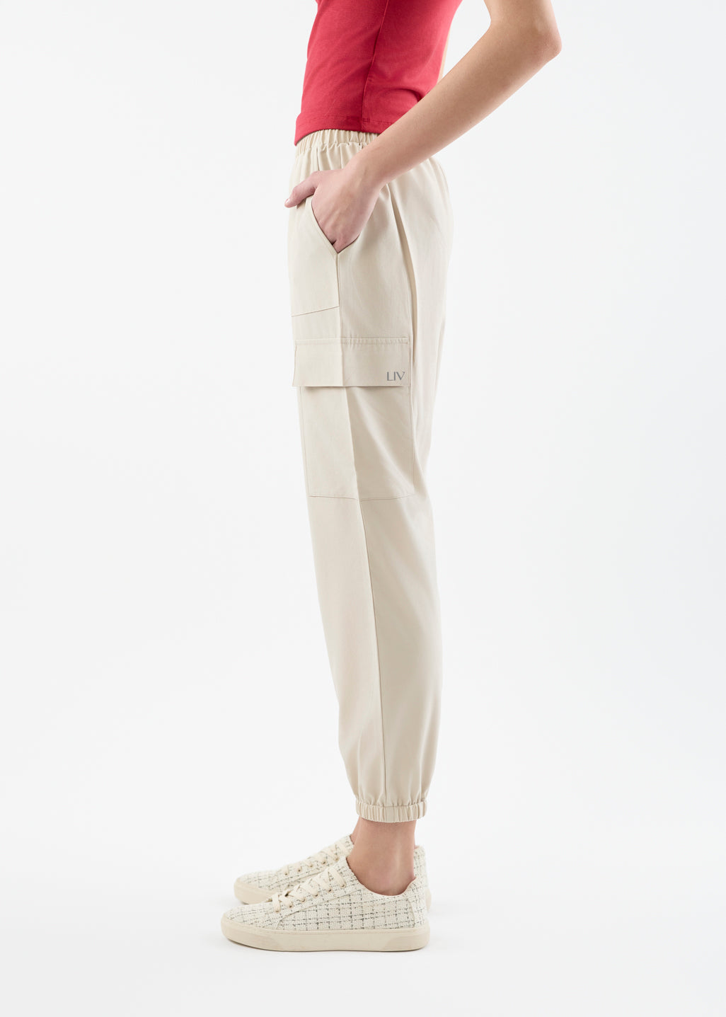 Pantalon cargo de yoga à enfiler