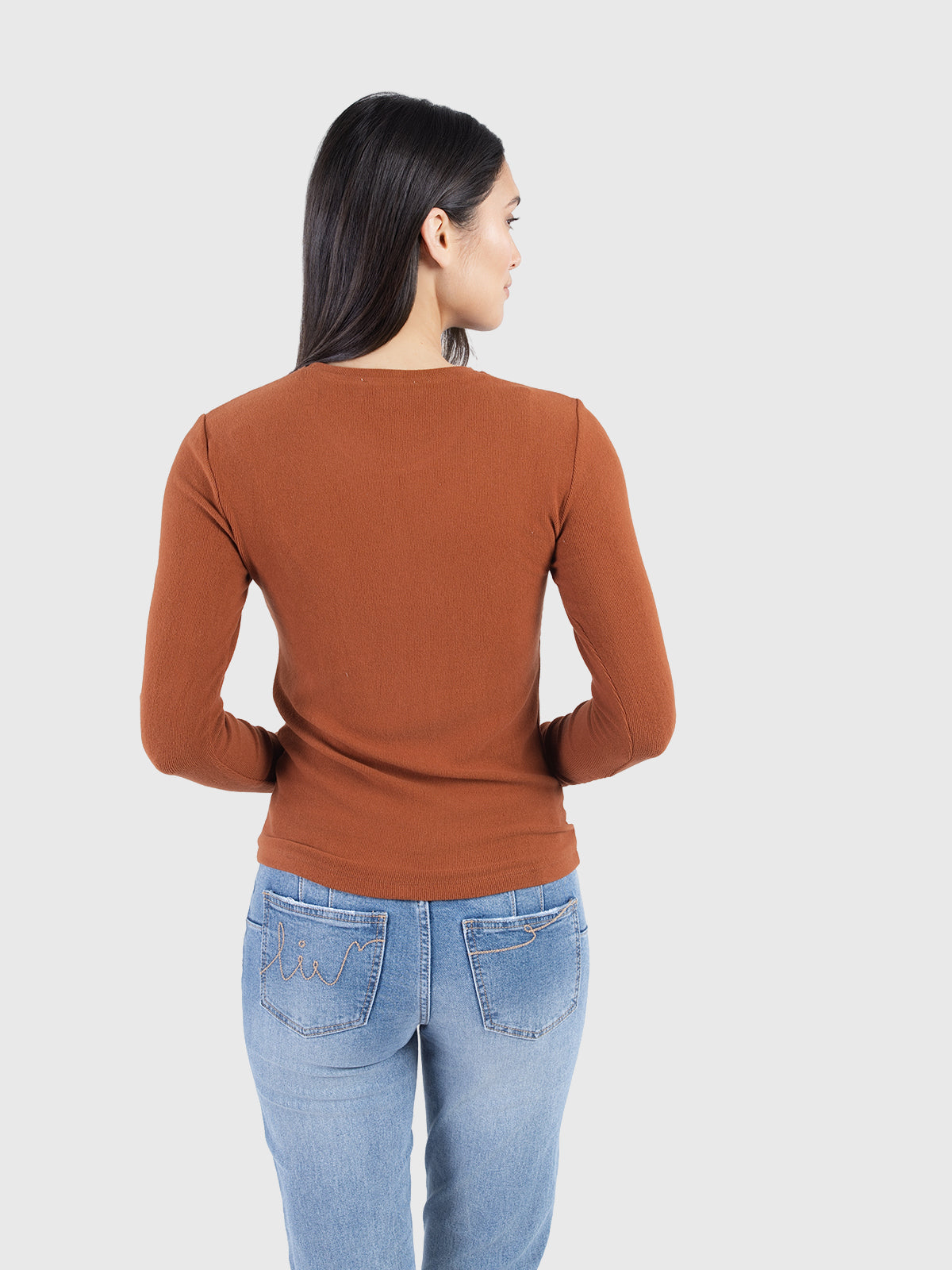 T-shirt basique doux à col rond