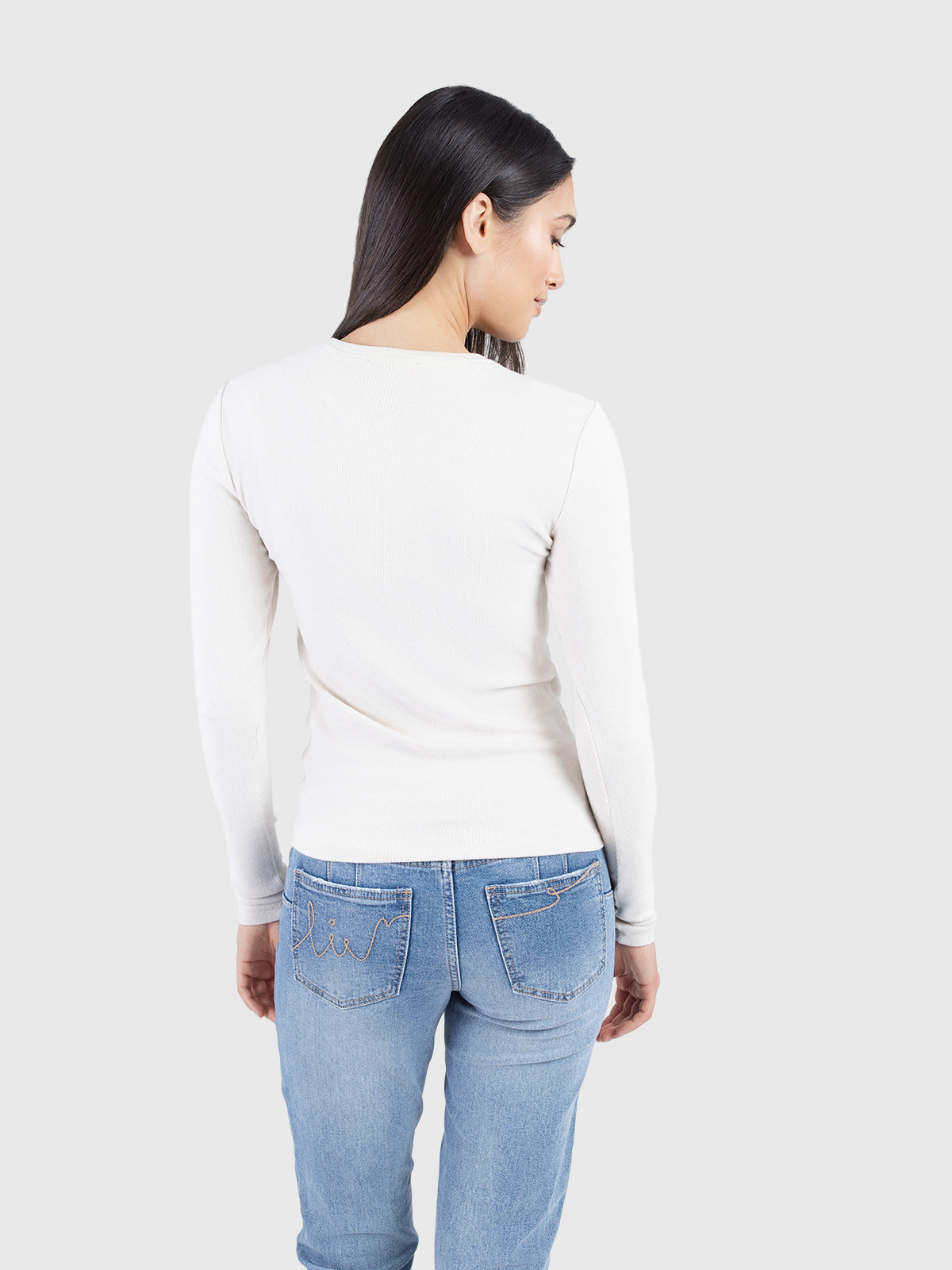 T-shirt basique doux à col rond