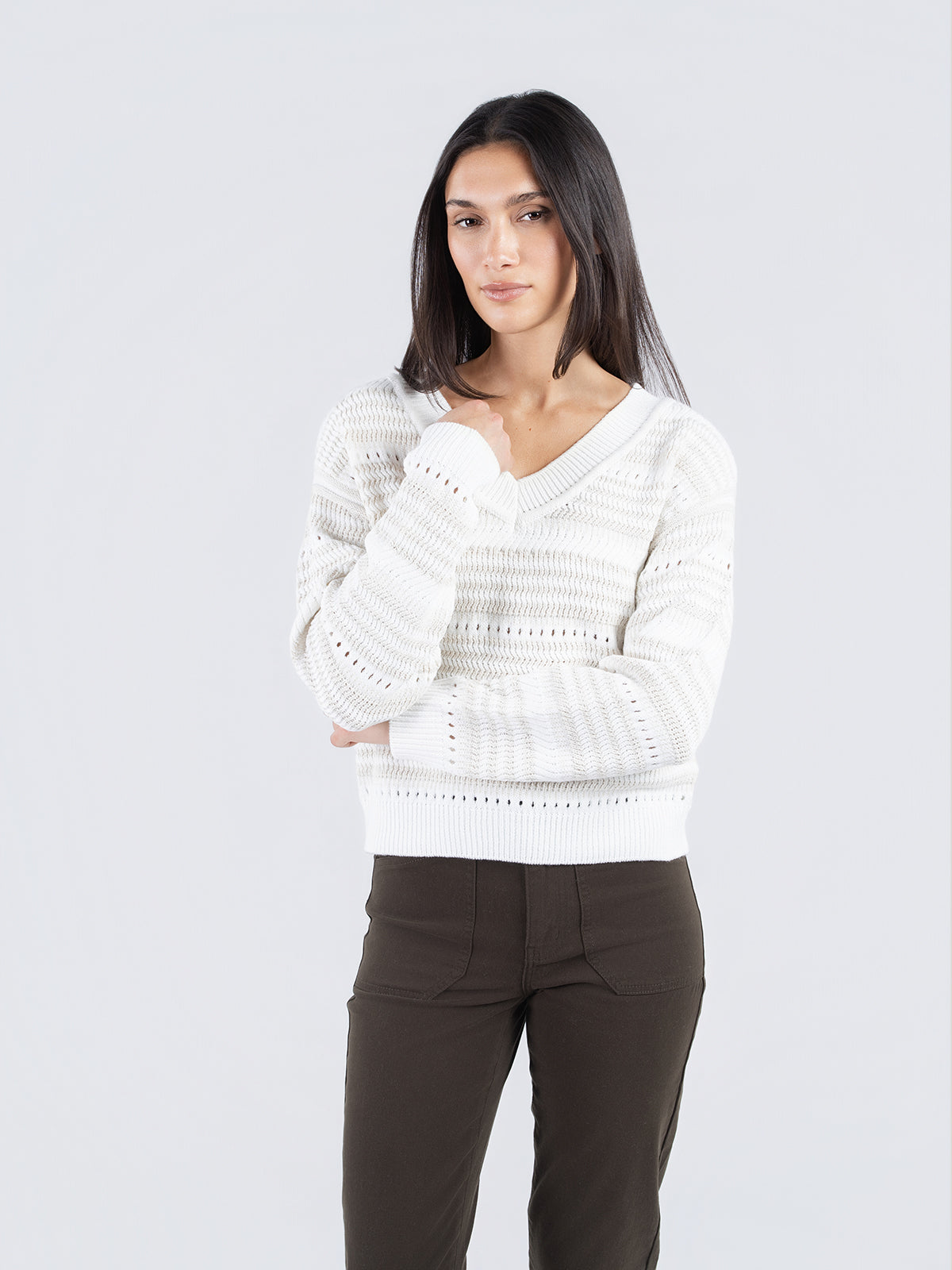 V-neck sweater