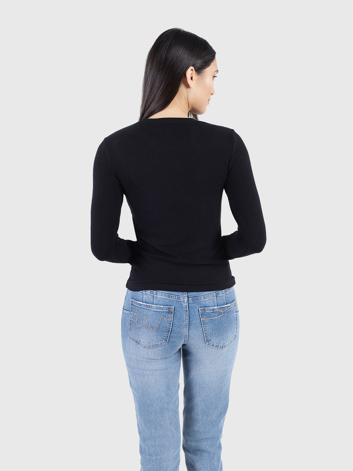 T-shirt basique doux à col rond