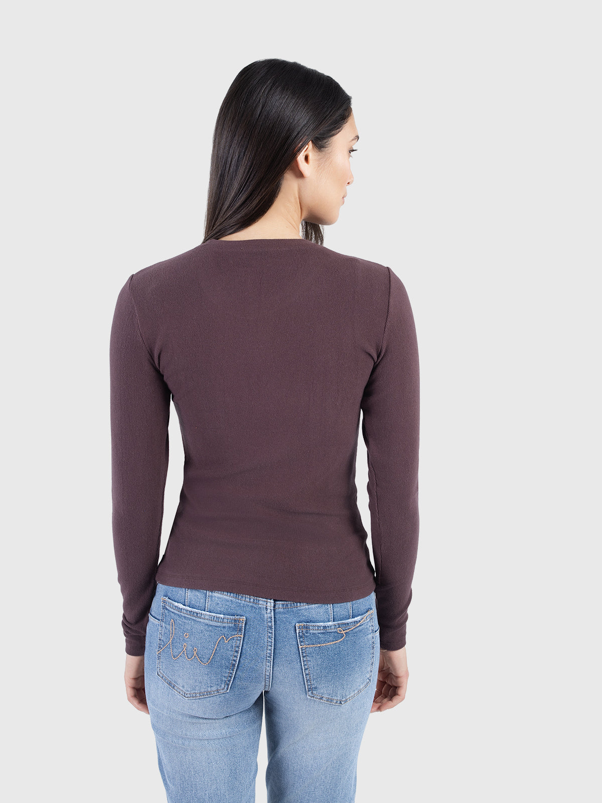 T-shirt basique doux à col rond