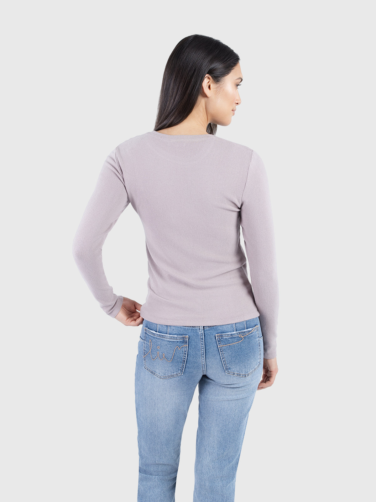 T-shirt basique doux à col rond