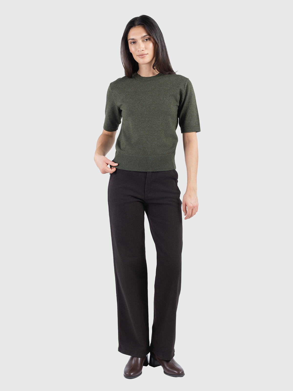 Pull basique à col rond