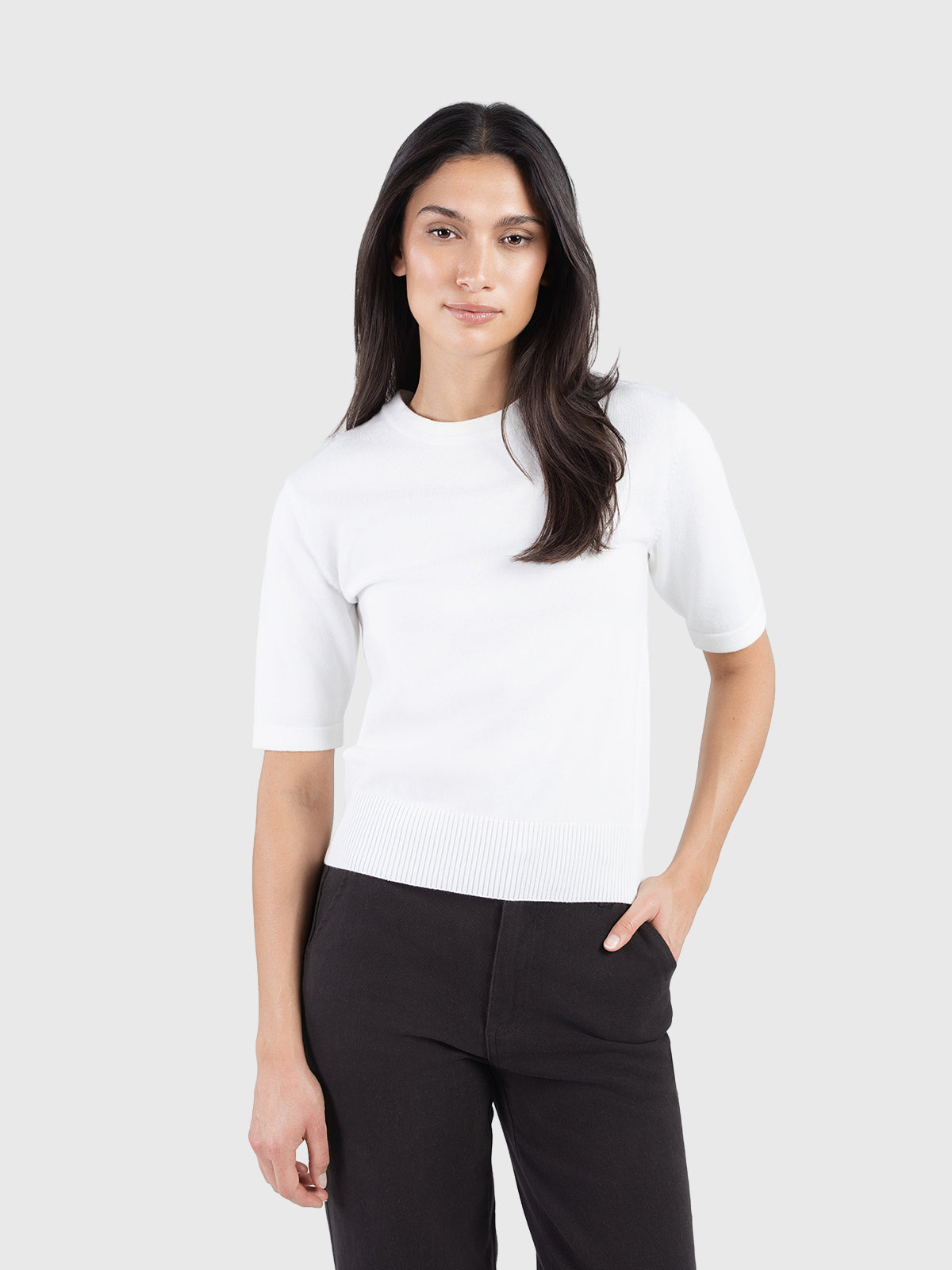 Pull basique à col rond