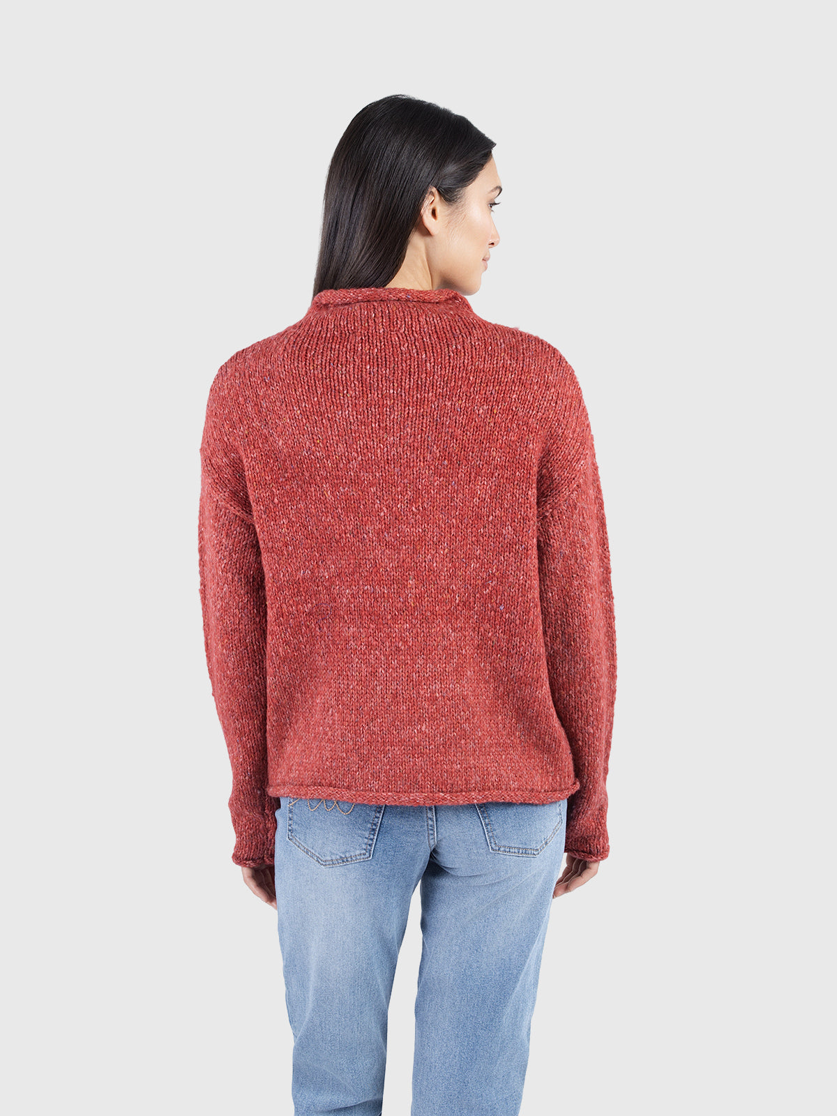 Pull basique en fils mélangés