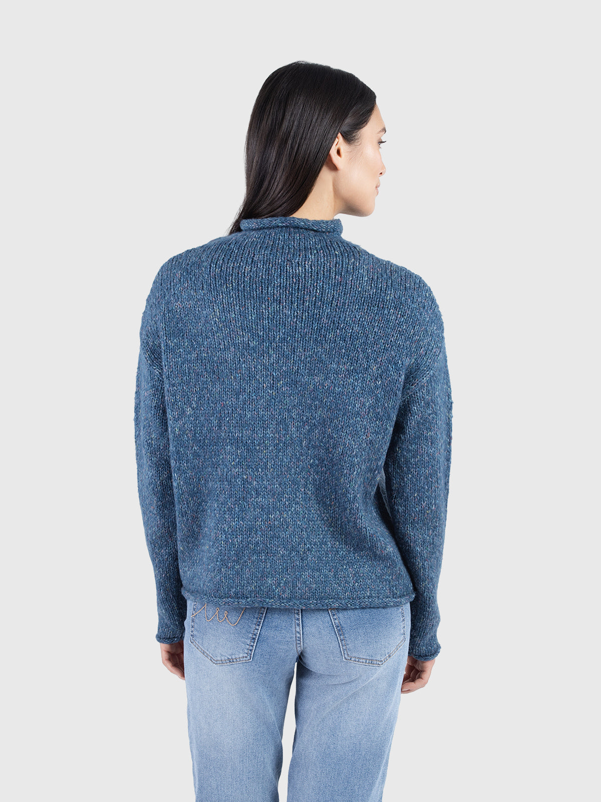 Pull basique en fils mélangés