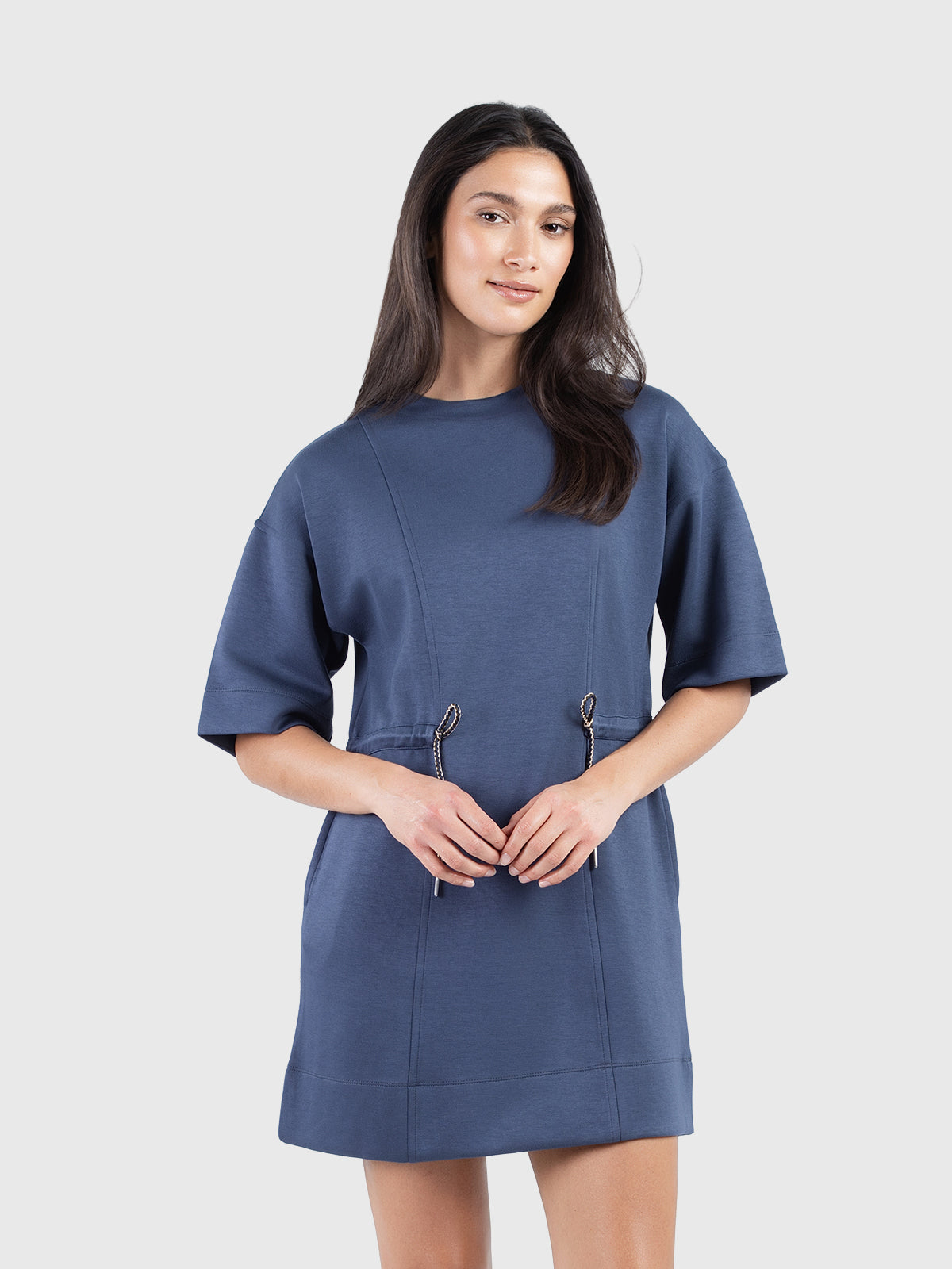 Short comfy double knit dress
