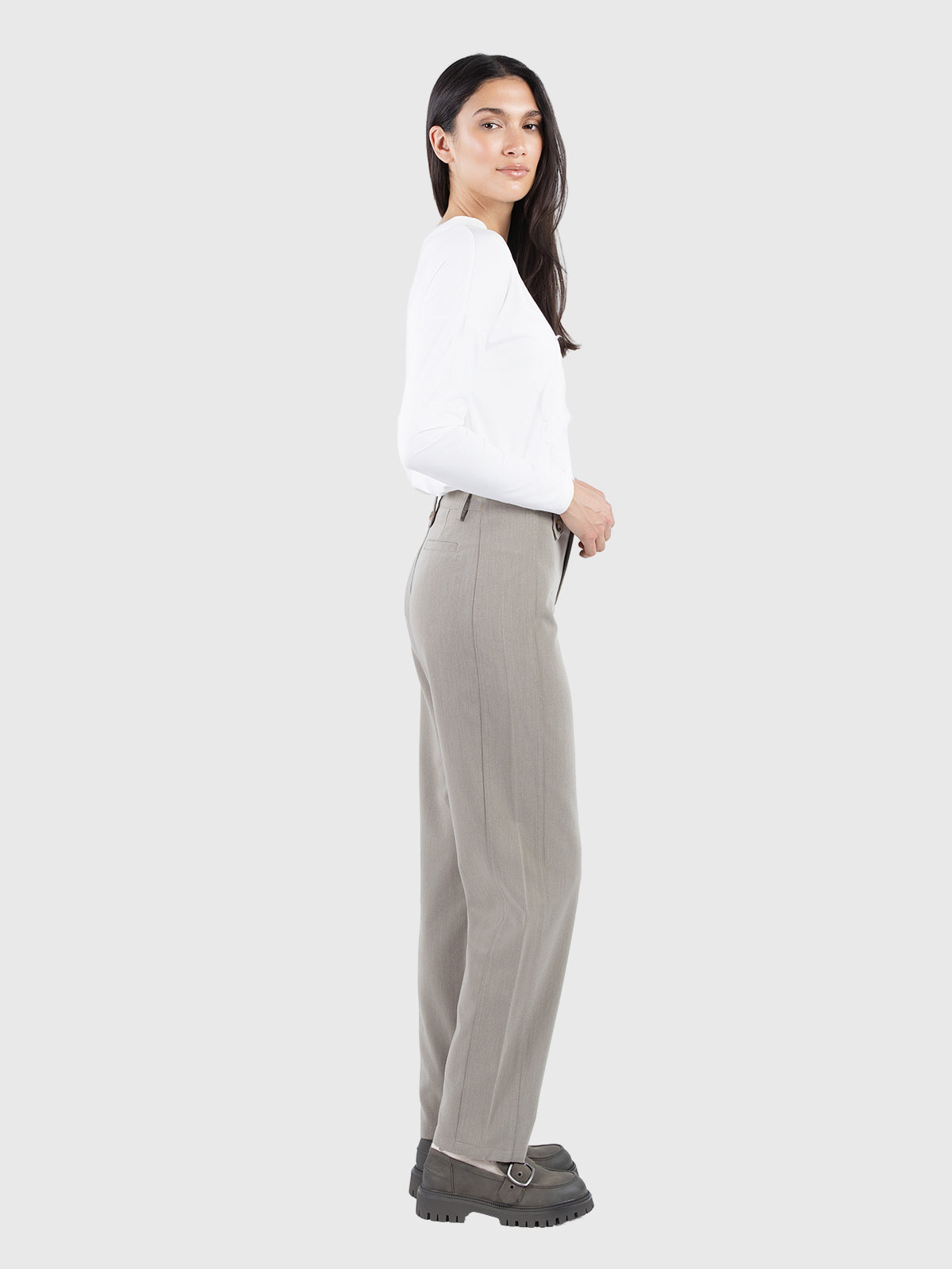 Structured stitch insert pant