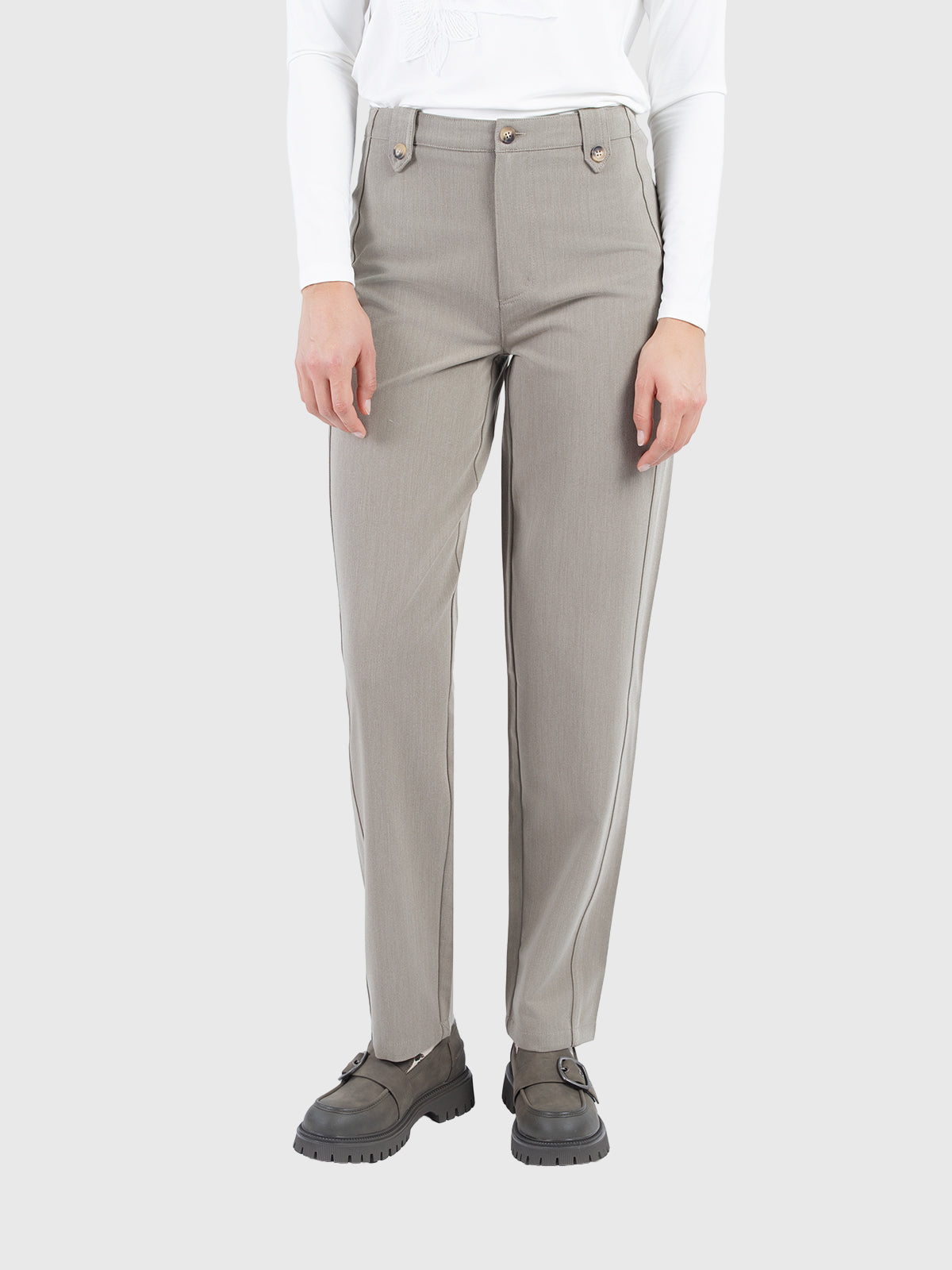 Structured stitch insert pant