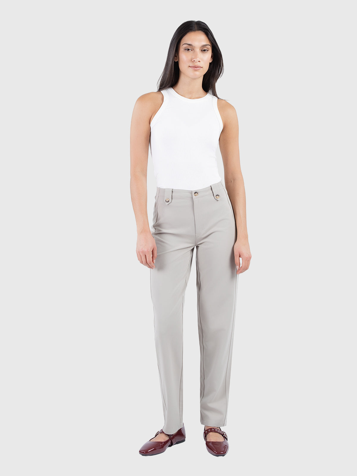 Structured stitch insert pant