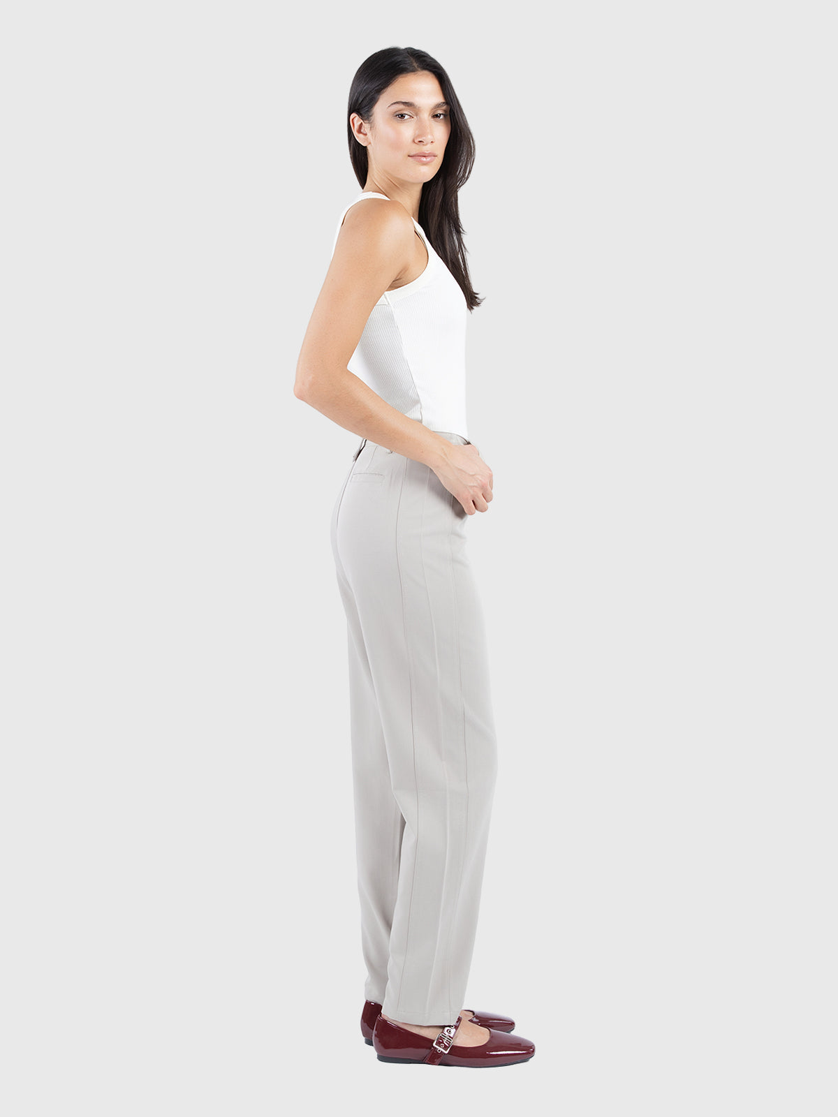 Structured stitch insert pant