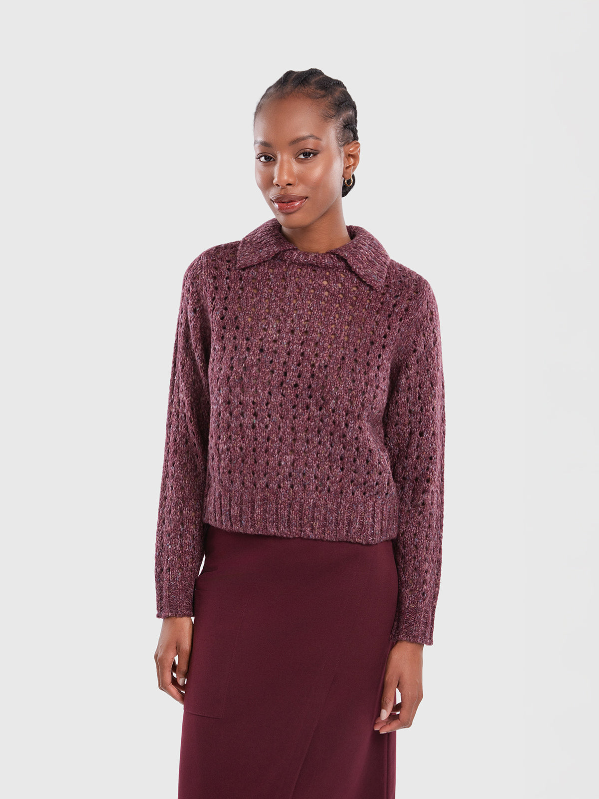 Polo neck sweater