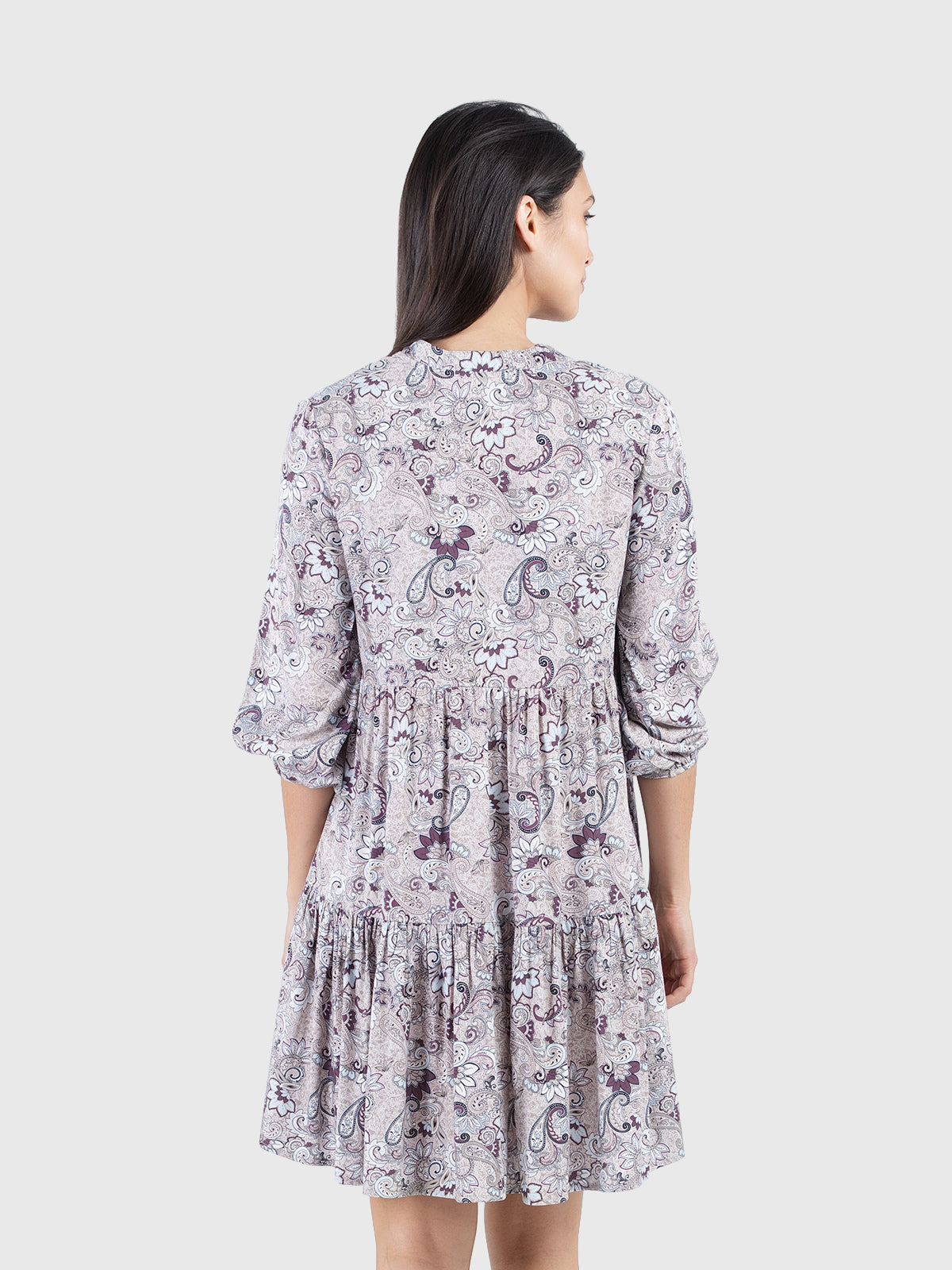 Paisley printed dress