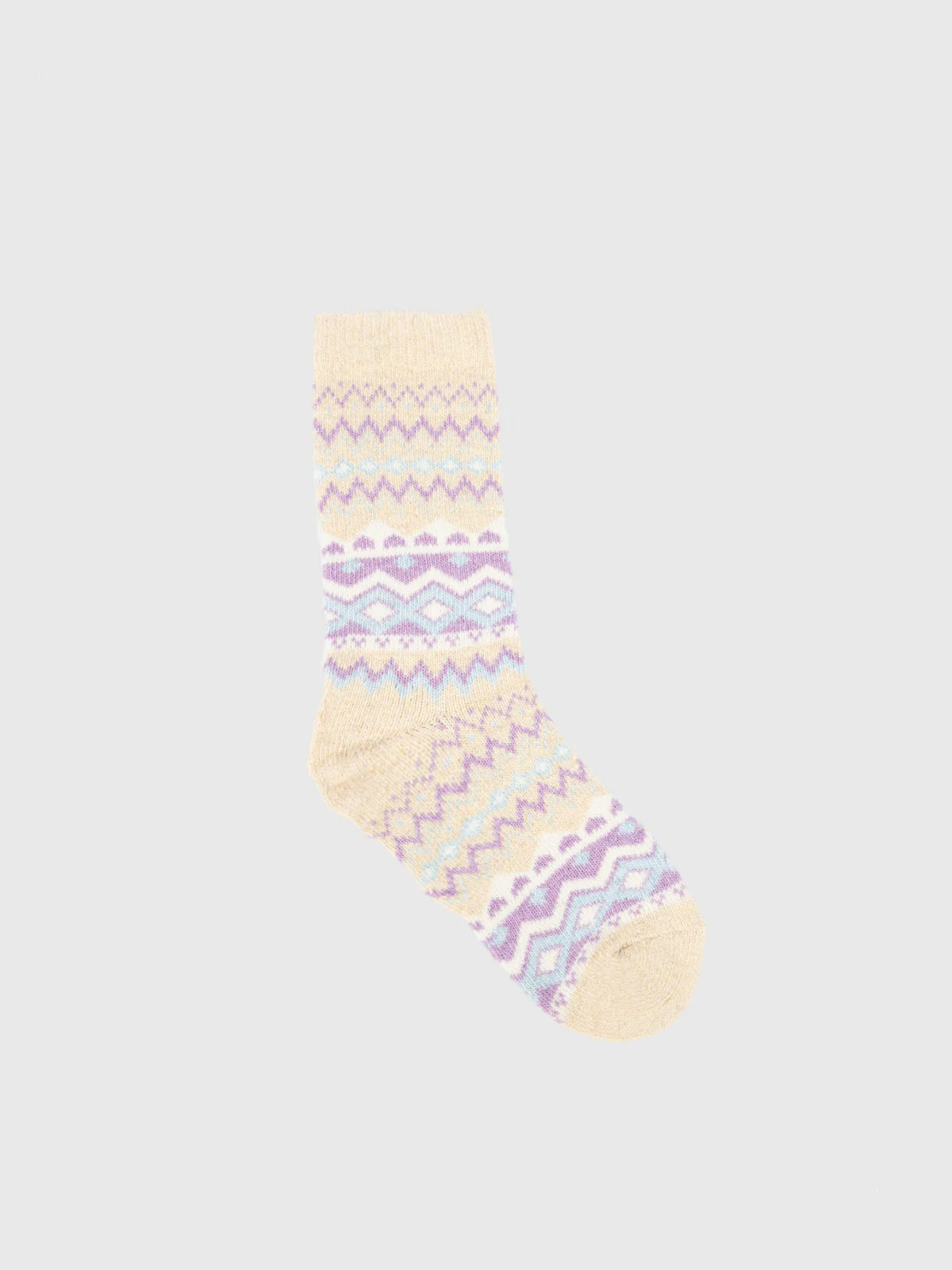 Jacquard wool blend socks