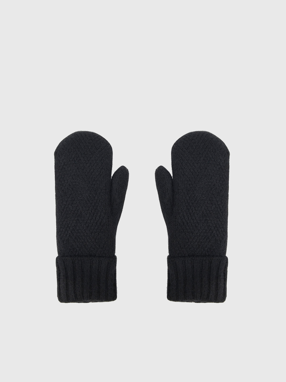 Mitaines en tricot d'angora