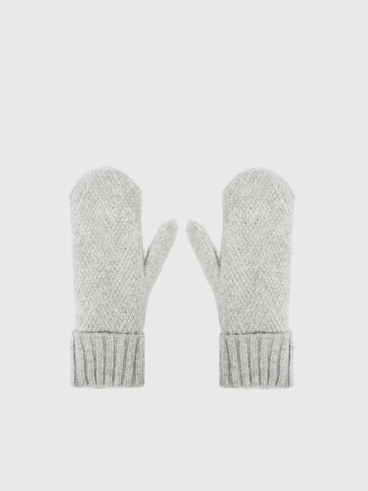 Mitaines en tricot d'angora