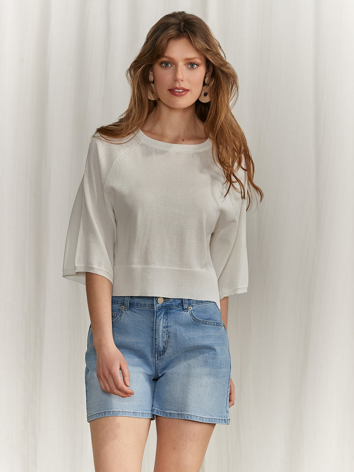 Clasic dolman-sleeve sweater