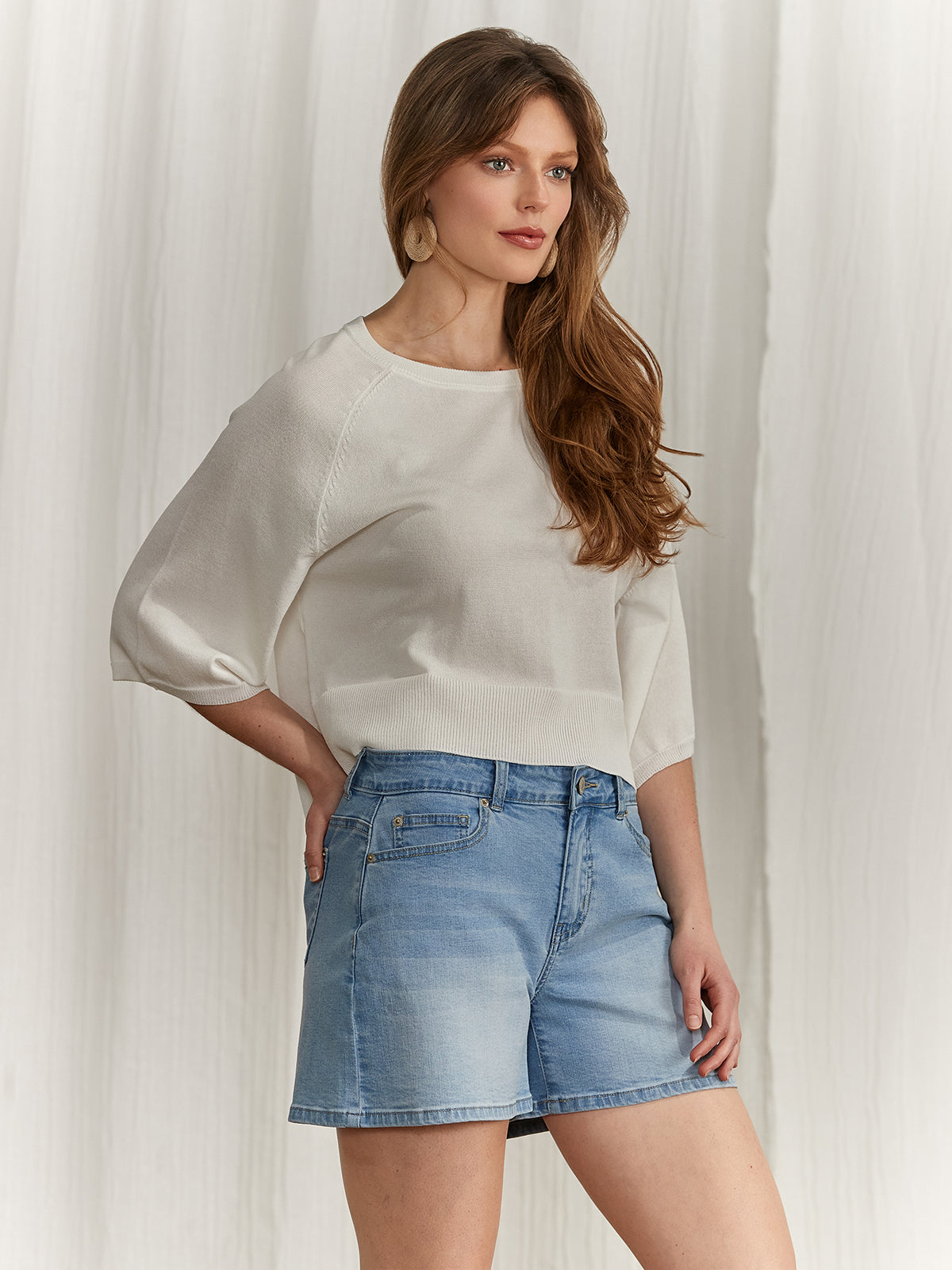 Clasic dolman-sleeve sweater