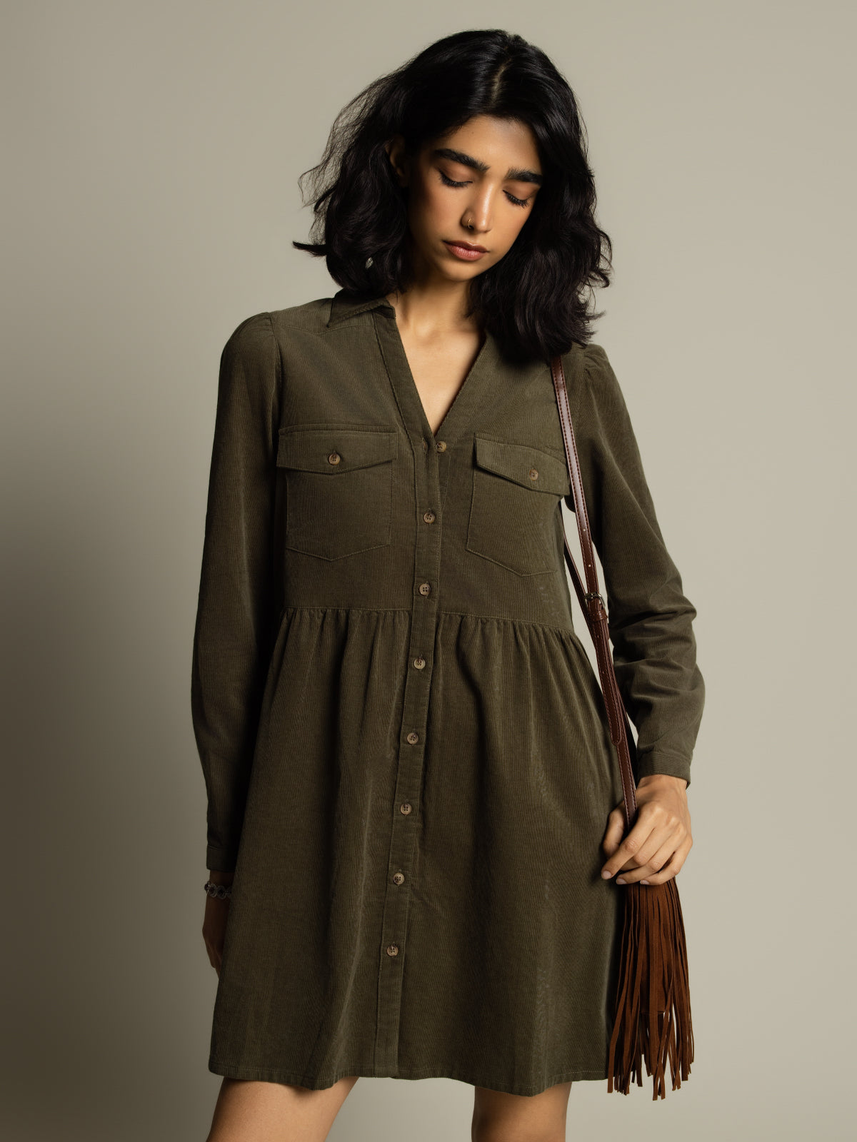 Robe corduroy country