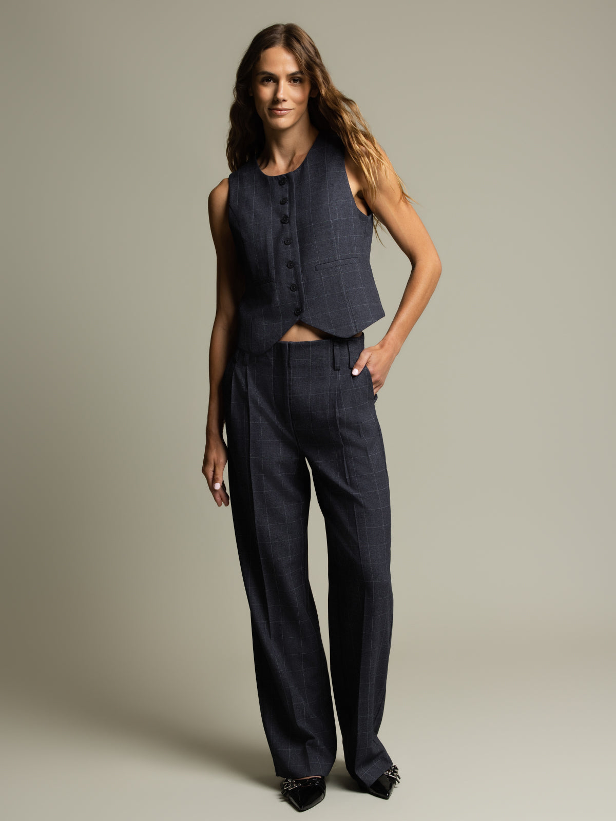 Pantalon habillé large