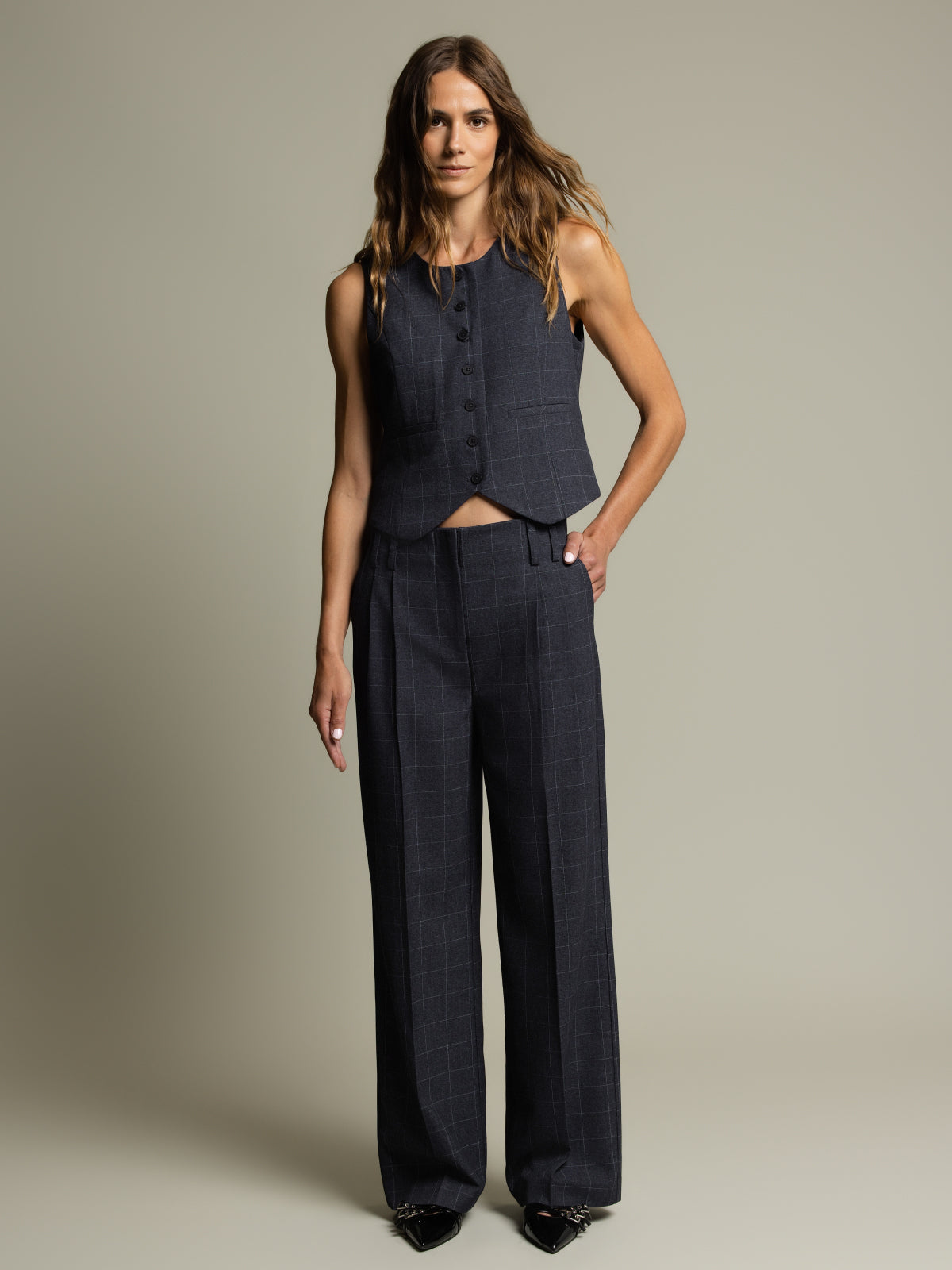 Pantalon habillé large