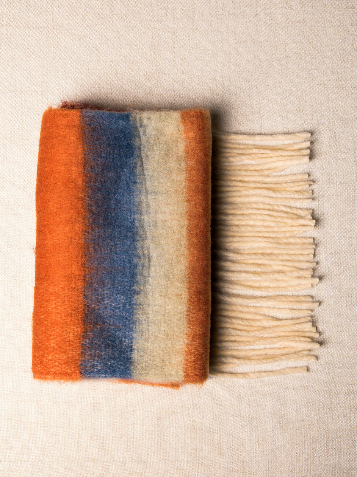 Foulard d'hiver rayé
