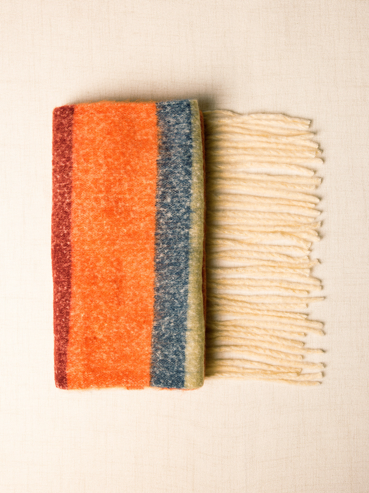 Foulard d'hiver rayé