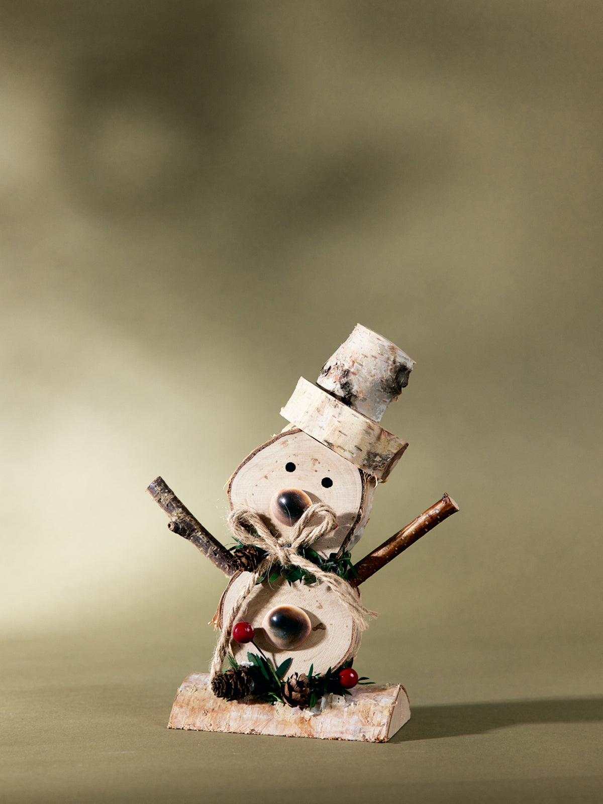 Bonhomme de neige de bois  - petit